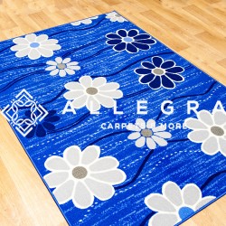Мокетен килим Flora blue