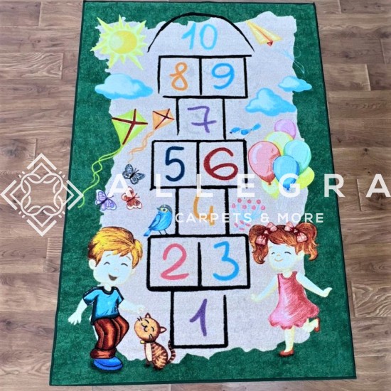 ДЕТСКИ КИЛИМ GAME /зелен